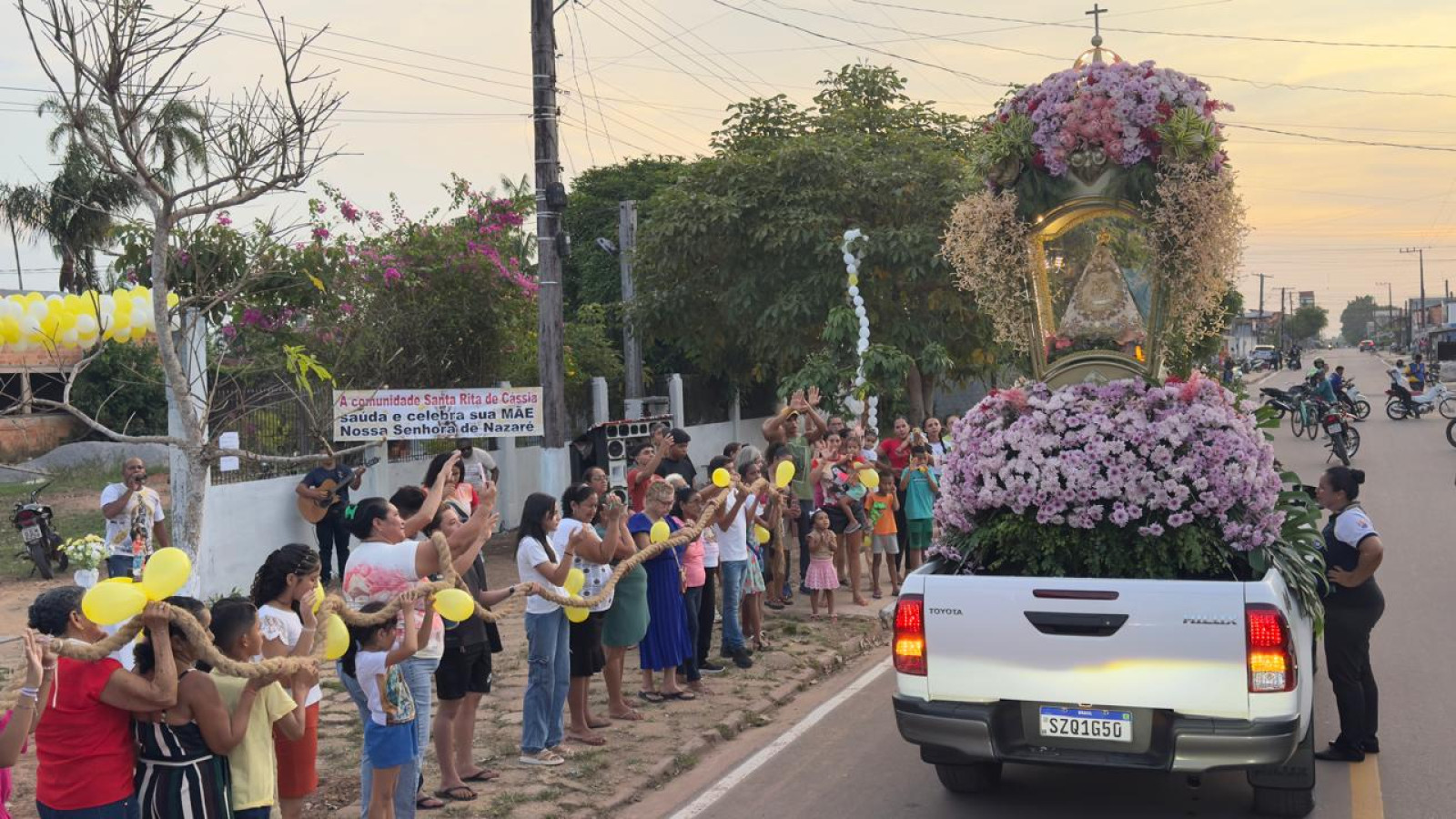 Imagem Peregrina de Nossa Senhora de Nazaré visita Quatro Bocas (Tomé Açu) e São João de Pirabas neste fim de semana